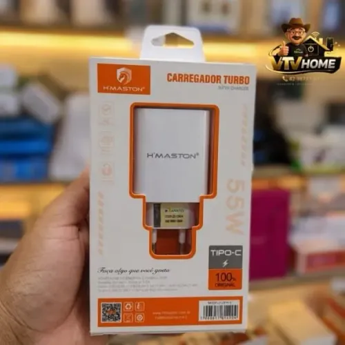 Carregador Turbo Tipo C 55W + Entrega Grátis 