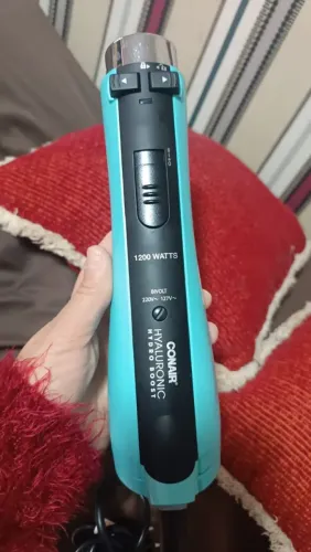 Escova Secadora Rotativa Rotating Hyaluronic Conair e Prancha Alisadora G. A. M. A