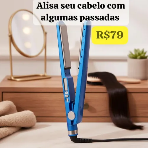 Prancha de cabelo - qualidade em cada passada - alisa em minutos