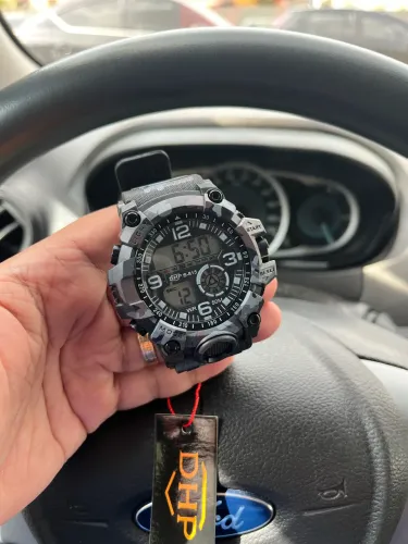 Relógio Camuflado (estilo G-Shock)