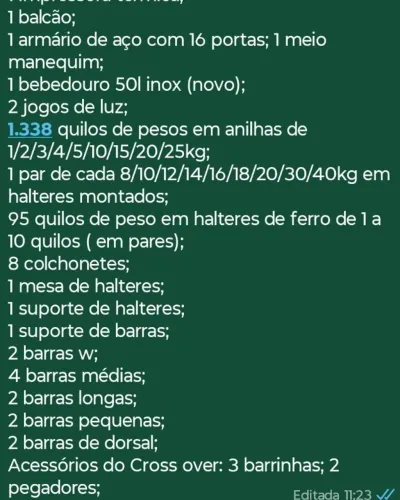 ACADEMIA DE MUSCULAÇÃO COMPLETA 