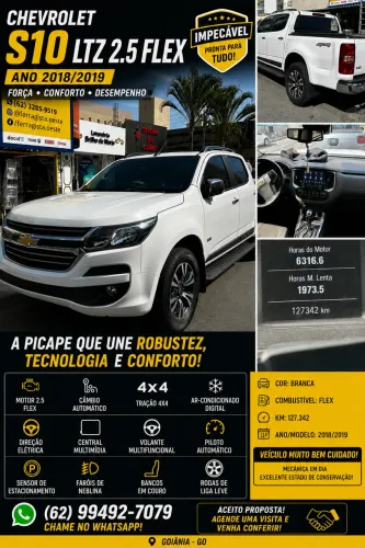 Chevrolet S10 Pick-up LTZ 2.5 Flex 4X4 CD Aut. 2019