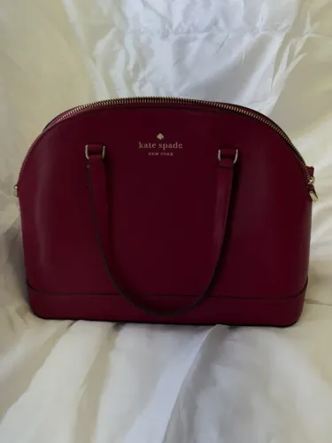 bolsa kate spade sadie dome satchel couro berry