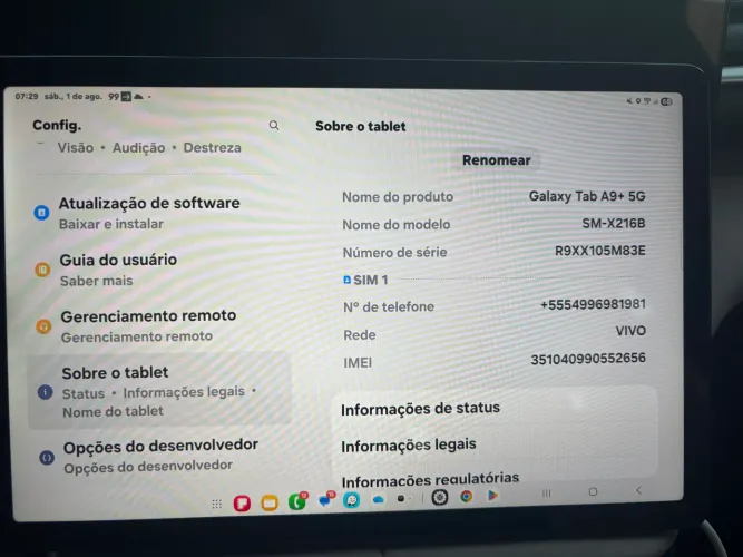 Tablet A9 Samsung