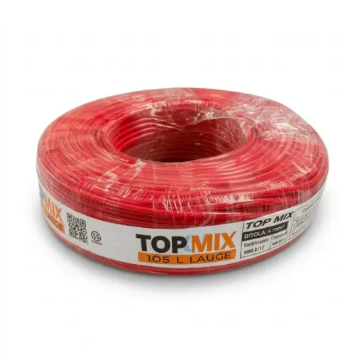 Fio Top Mix 4MM Vermelho (honestidade e qualidade JK eletrônicos)