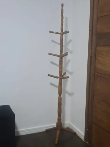 Cabideiro de madeira - 9 ganchos