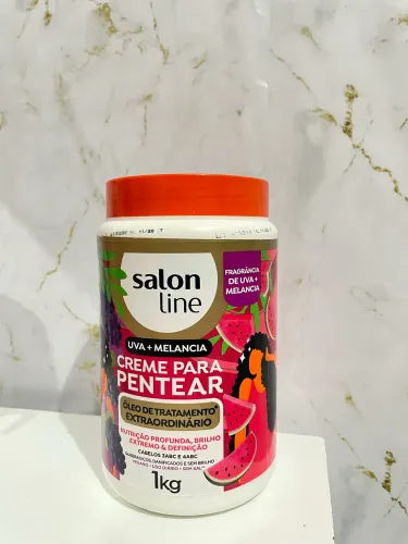 Creme salon line, uva+melancia, usado apenas uma vez 