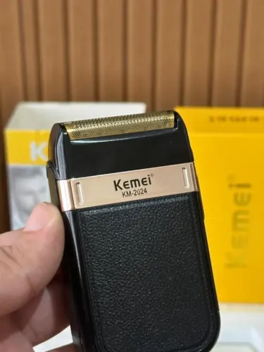 Barbeador Shaver Kemei KM-2024 Profissional - Recarregável e Portátil