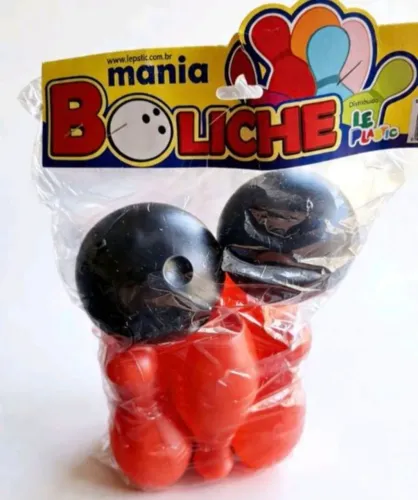 Boliche Plástico Infantil Vermelho Da Marca Le Plastic.