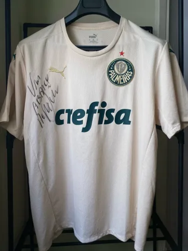 Camisa 3 Palmeiras 2021 Autografada Dudu