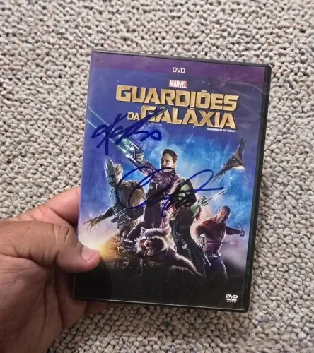 DVD Guardiões da Galáxia Autografado
