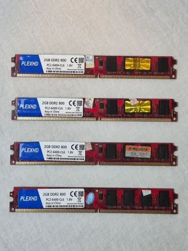 Kit 8GB DDR2 800MHz PlexHD - 4x2GB - Todos Testados