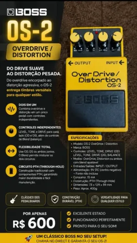 Pedal Boss OS-2 - OD / DS