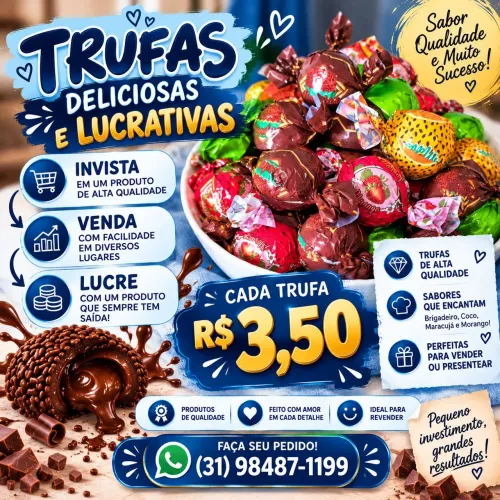 3,50 Trufas vários sabores
