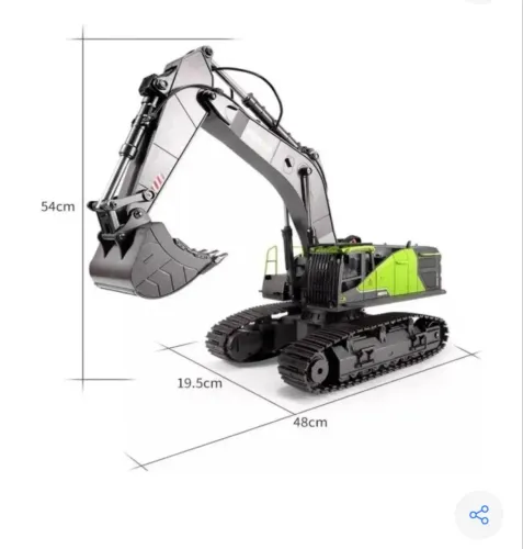 Escavadeira De Controle Remoto - Huina 1593 - Escala 1:14