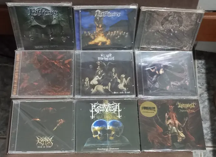 CDs Black, Death, Power Metal Zerados e Seminovos 