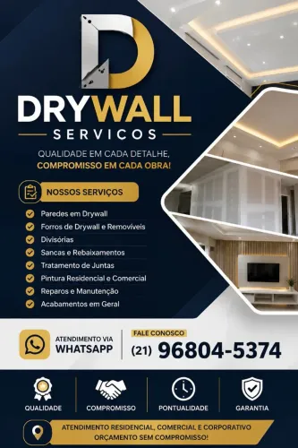 Gesseiro e montador de drywall 