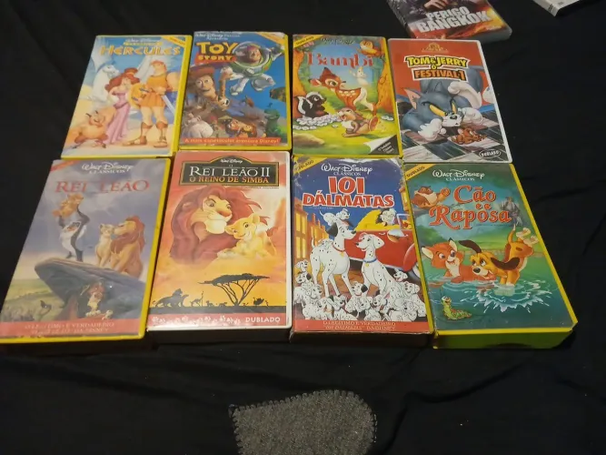 Lote fitas vhs d1sney+ tom and jerry