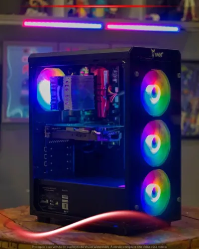 Computador Gamer Intel Core i7 8700, Nvidia GTX 1060 5GB, 16GB RAM, SSD 240GB + HD 500GB