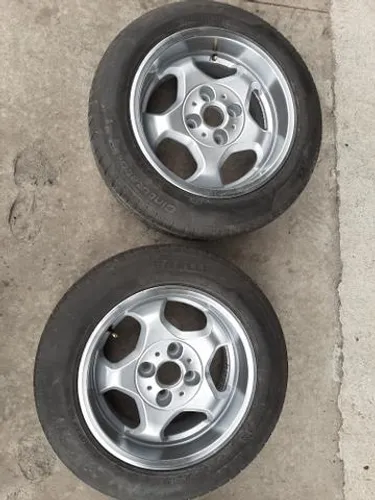 Roda aro 14 Tala 7 Prata com borda diamantada GM 4X100 