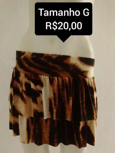 Saia feminina de malha liganete
