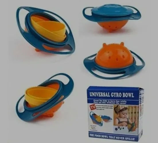 Prato Giratorio Tigela Infantil Não Derrama Giro 360º - entrego