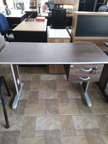 Mesa reta 1,20x0,60 com 2 gavetas