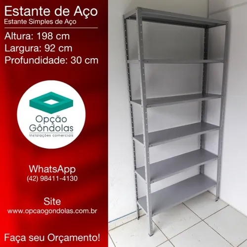 Estantes de Aço | Prateleiras Indicadas para Uso Comercial e Doméstico