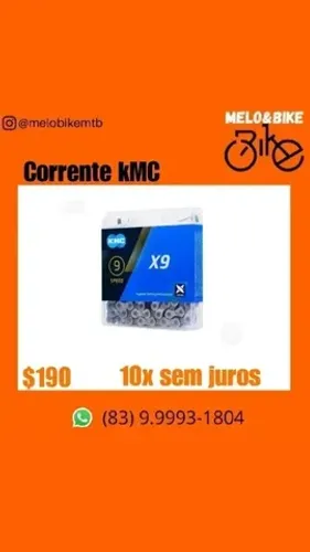 Corrente KMC de 9 velocidades 