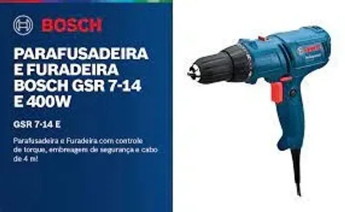 Parafusadeira Furadeira GSR7-14E 3/8 Pol. 400W - Bosch