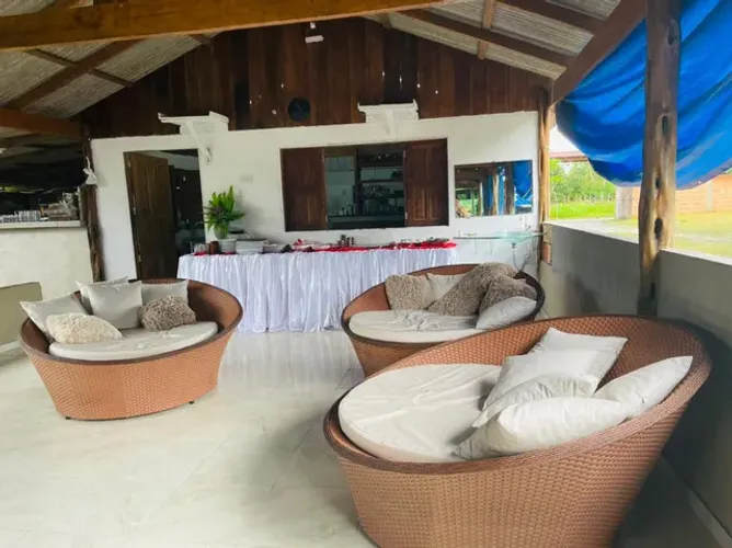 Sofá Redondo Estilo Chaise Rústico Escritório