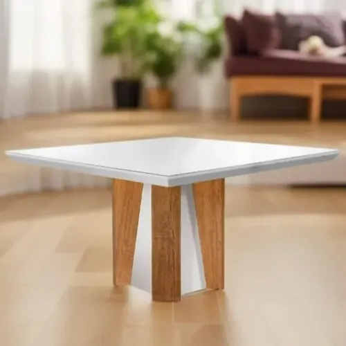 Mesa de Jantar Valença 135 Canto Reto 100% MDF