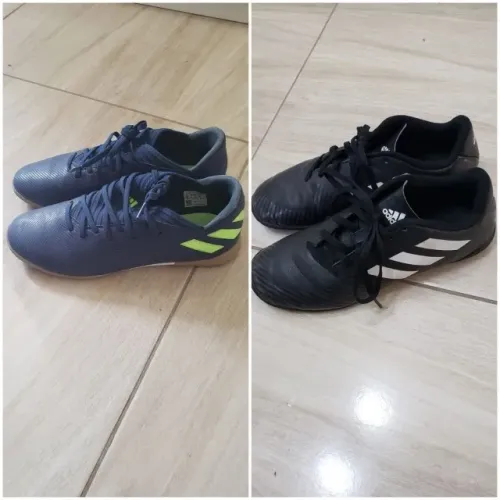 Lote de 2 Chuteiras, 3 Tênis e 2 Sapatênis Grife p/Menino