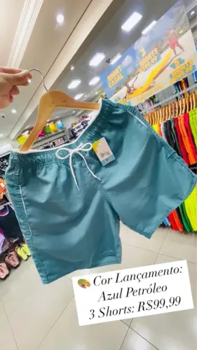 Short Masculino Mauricinho Tactel