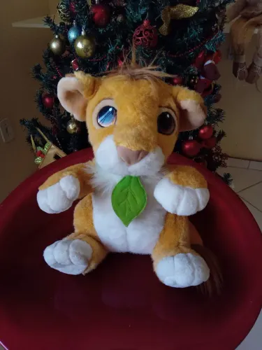Rei Leão Bebê Simba Falante Original Disney 1993