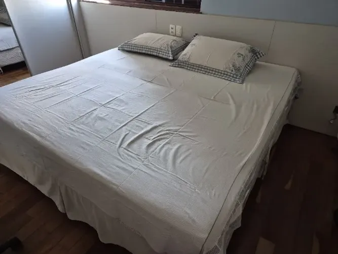 Cama Solteiro Ortobom Nobuck Cream 2 unidades 