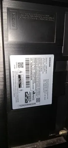  TV Samsung 65 - Crystal UHD 4K - Queimada - Para peças<br>