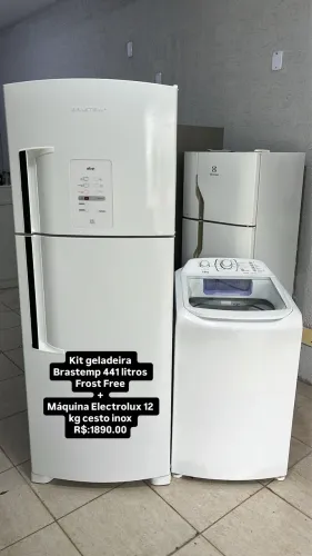 Geladeira e máquina ENTREGO