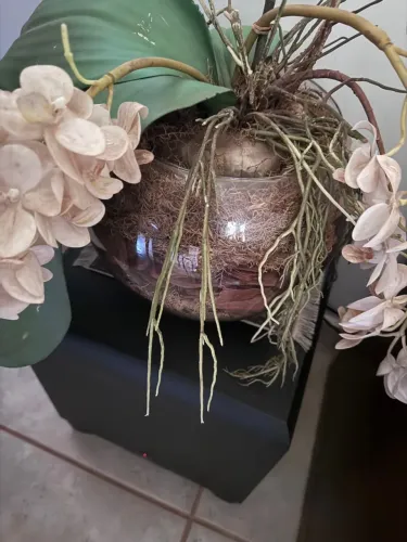 Vaso decorativo com planta