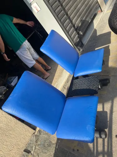 Banco tubular de ferro 