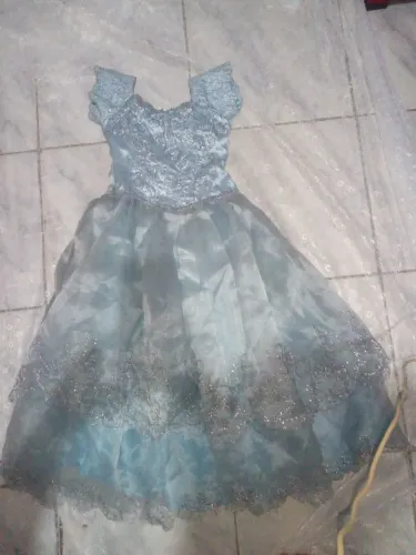 Vestido de Festa Infantil Azul Para alugar 