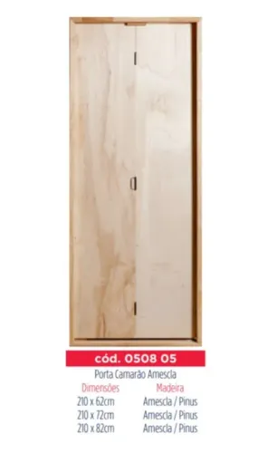 Porta Camarão Lisa Amescla Bat. Misto 11 cm 210x62/72/82 Com Trinco