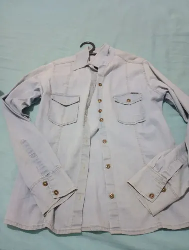 Camisa jeans Feminina 