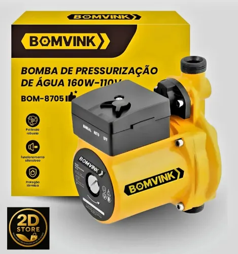 Bomba Pressurizadora de Água 160W-110V Bomvink