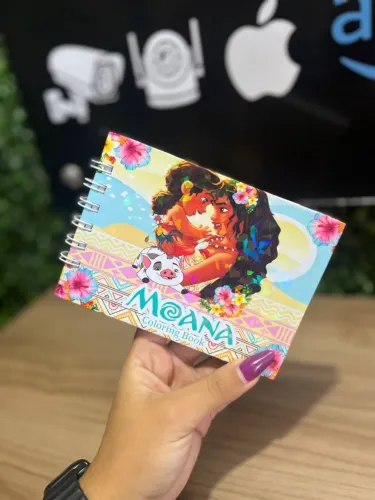 Mini Caderninho de Pintura - Moana