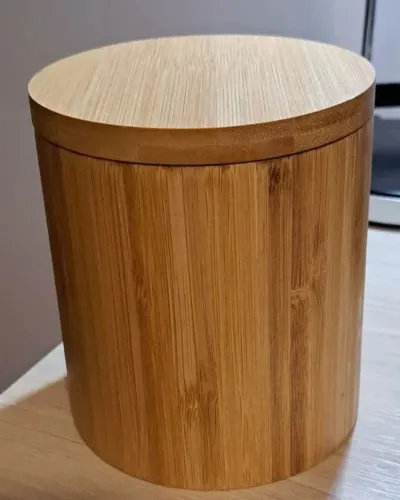 Saleiro de Bambu com Tampa