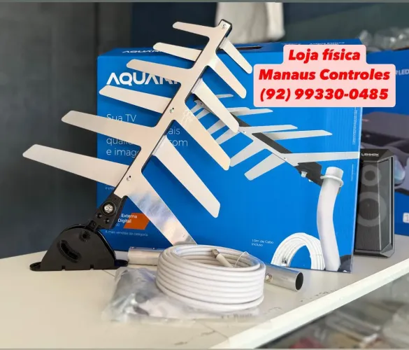 Antena Externa para Tv se Aquário Completa