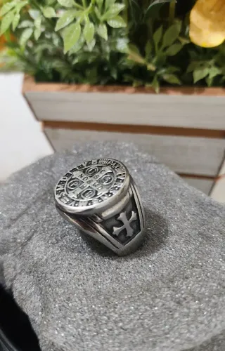 Anel Aço inox Proteção de São Bento