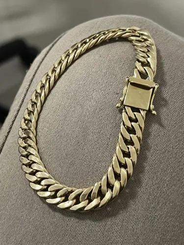 Pulseira Grossa Ouro18k com 16.1g