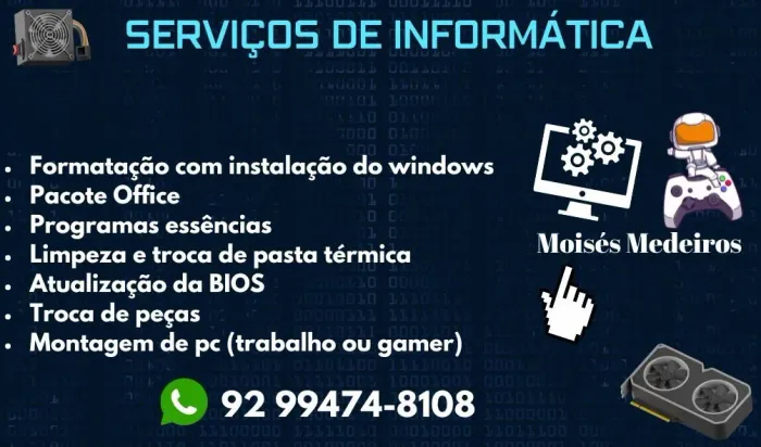 Manutenção de Notebook e Desktops